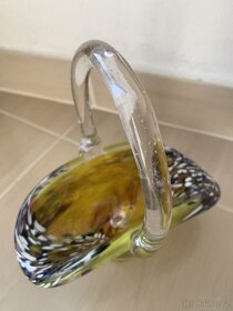 Skleněný retro košík - 3