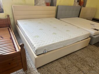 AKCE NOVÁ Kožená postel-letiště 180x200 komplet - 3