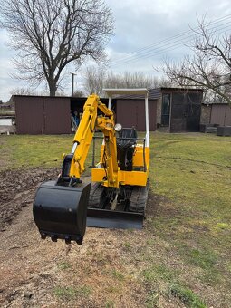 Japonský minibagr 1.5t Mitsubishi, velmi dobrý stav - 3