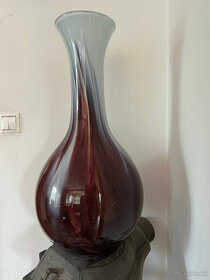 Designová váza skleněná 62cm - 3
