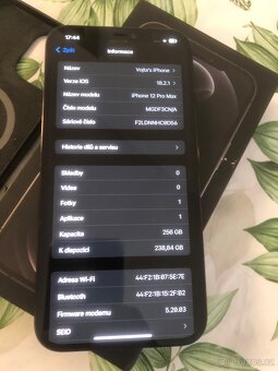 Prodám iPhone 12 pro Max 256gb top stav - 3