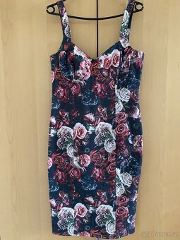 Zara Roses Corset Style Dress L / 40 / 12 - 3