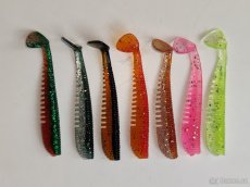 Okoun/pstruh set 7ks superjemných gumových nástrah Grub Shad - 3