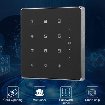 Kombinace kódového zámku Čtečka RF-RFID karet - 3