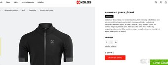 Cyklistický vodě a větruodolný dres Kalas RainMem, S - 3