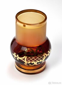 LUXUSNÍ LIKÉROVÁ SOUPRAVA AMBROVÁ,DESIGN EVA ŠVESTKOVÁ - 3