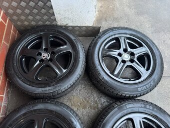Alu 15" 5x100, škoda SPORT BLACK zimní F3, Rapid TOP - 3