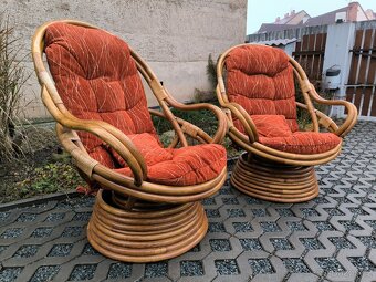 Ratanová křesla - 2 kusy - 3