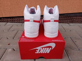 Nike dunk high retro white picante red - 3