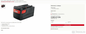 Težké kombinované kladivo Hilti TE60-A36 + baterie 9.0Ah - 3
