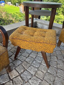 Retro křesla + taburet + stolek - 3