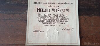 ČSR dekret Italský legionář. - 3