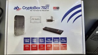 FULL HD DVB-T2 přijímač AB CryptoBox 702T mini - 3