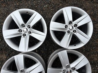 Alu original sada disku Škoda 5x100 7J ET46 R16 - 3