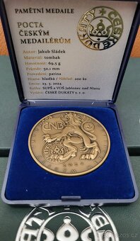 Jan Palach,Sada dvou medailí, Harcuba, Ag 105 g, Tombak 90 g - 3