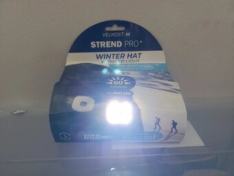 Zimní čepice s led světlem - maskáč nová - 3