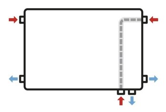 Novy Deskovy radiator PLAN 22 110x60cm (hladky design Korado - 3