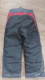 Teplé šedo černé oteplovačky vel. 122 - 3