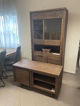 Dubová vitrína/skříň PUNE – 100% masiv - 3