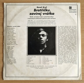 LP Karel Kryl - Bratříčku, zavírej vrátka (Panton 1969) - 3