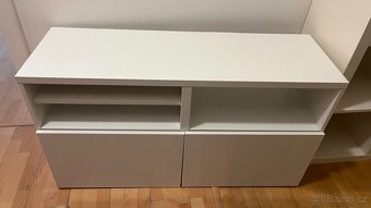 Bílá skříňka 40 x 120 cm - 3