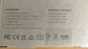 Synology BeeDrive 2TB, USB-C (BDS70-2T) - 3