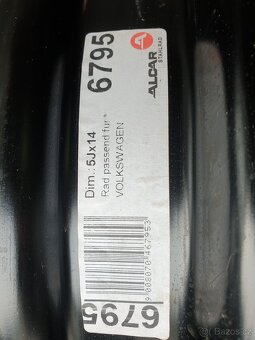 Plechové disky 4x100 5Jx14" - 3