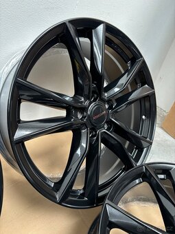 Alu kola Vw T5 T6 R20 Sportline Černý lesk + zimní pbeu - 3