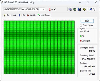 SSD disk KIOXIA_KGB40ZNS256Ga  256GB - 3