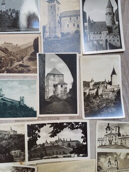Staré čb pohlednice hrady a zámky - 3
