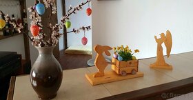 Dřevěný velikonoční zajíček - 3