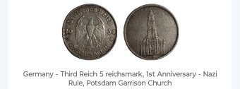 5 říšských marek z Německa roku 1934 - 3