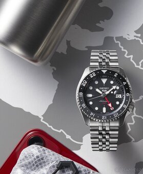 Seiko 5 Sports 'Black Grape' GMT SSK001K1 - 3