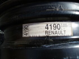 4x 13" plechové disky na Renault. - 3