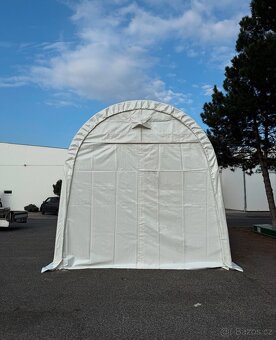 Plachtová garáž pro karavan nová – 4,3 × 9,2 × 4,3 m - 3