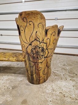 Lavička SRDCE V KVĚTU - 3