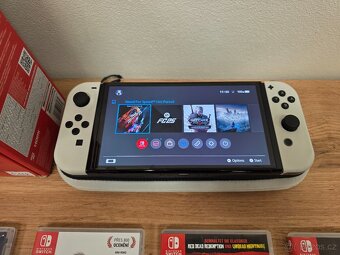 Konzole Nintendo Switch OLED + 5 Hra Záruka 12 Měsicu - 3