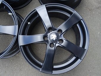 Alu disky černé na Peugeot, 17", 5x108, ET 48, šíře 7,5J - 3
