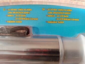 LED svítilna s magnetem, kovová. NOVÁ. - 3