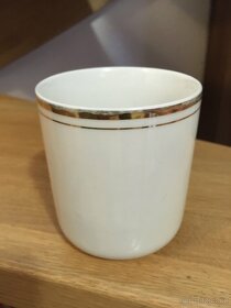 Retro hrnek, bílé s proužky, - 3