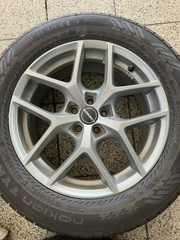 Hliníkové disky R17 Borbet 5x100 Subaru + 225/60 R17 Nokian - 3