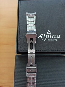 Nerezový tah k hodinkám Alpina, rozteč 22 mm - 3