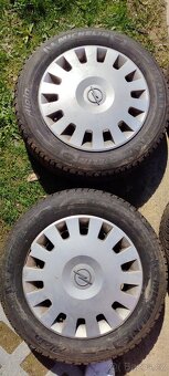 Opel Corsa plechová kola + zimni pneu 5,5Jx14 et49 4x100 - 3
