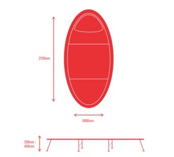 Trakker Lehátko - Levelite Tall Oval Bed System - 3