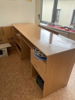 Stůl 200×70×92 cm – světlý dekor, s úložným prostorem - 3