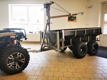 Vozík za čtyřkolku černý - 3