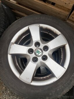 Alu kola 14” 5x100 Škoda a letní pneu 185/60/R14 - 3