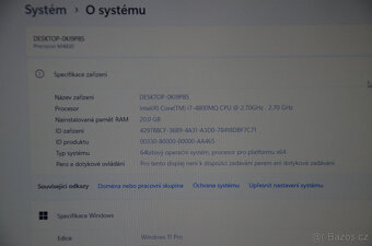Dell Precision M4800 i7/20GB/SSD 256GB/záruka - 3