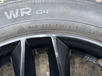 Alu kola MAM černé 18" 8J + zimní pneu Nokian 225/50/R18 - 3