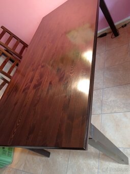 Stůl velký Ikea s židlemi - 3